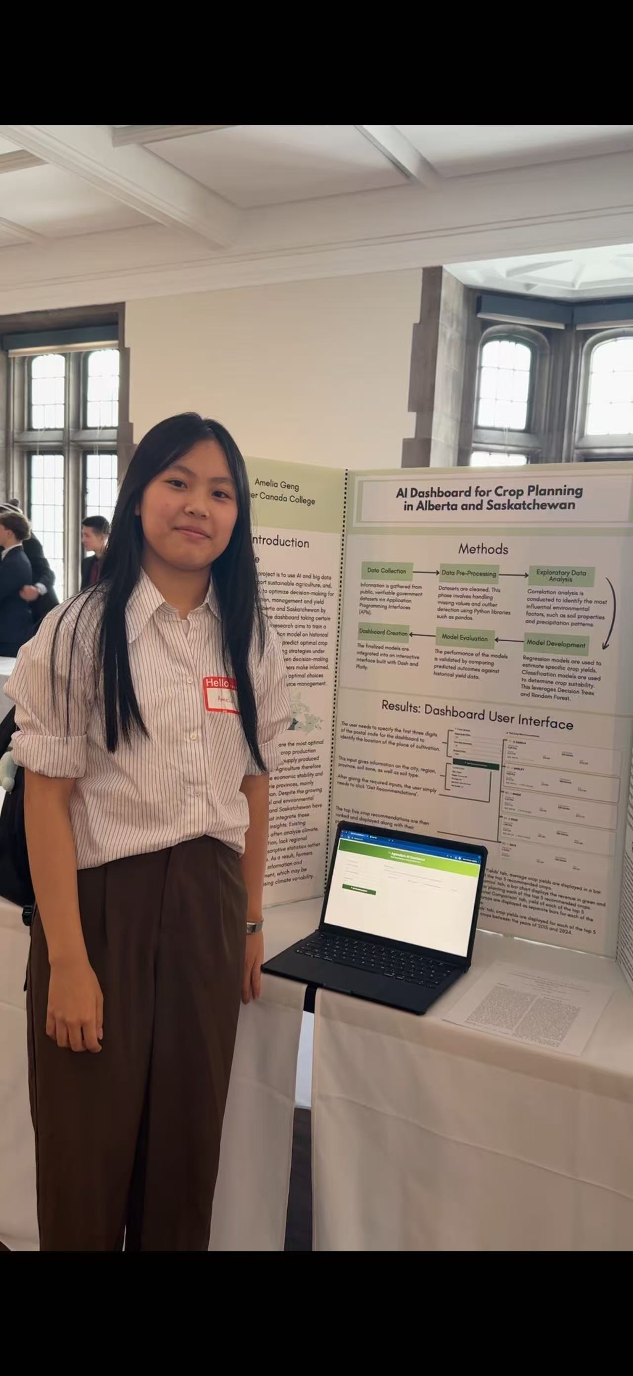 Amelia Geng at STEM Fellowship